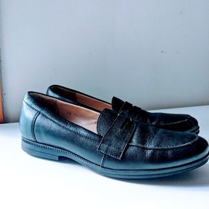 Black loafers real leather 38EUR